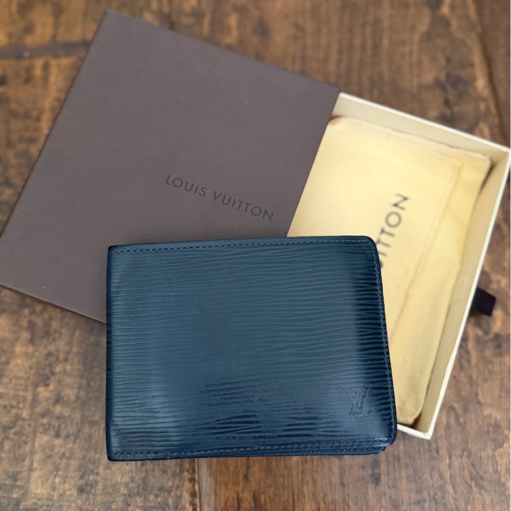 Louis Vuitton Epi Leather Multiple Wallet - Navy